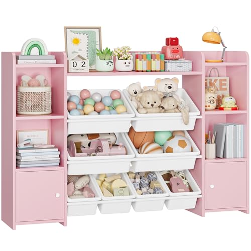 Forehill Kinderregal Mit 8 Boxen Kinderschrank Holz B