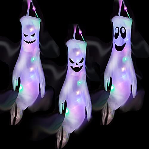 3 St Ck Halloween Deko Geist Mit Bunt