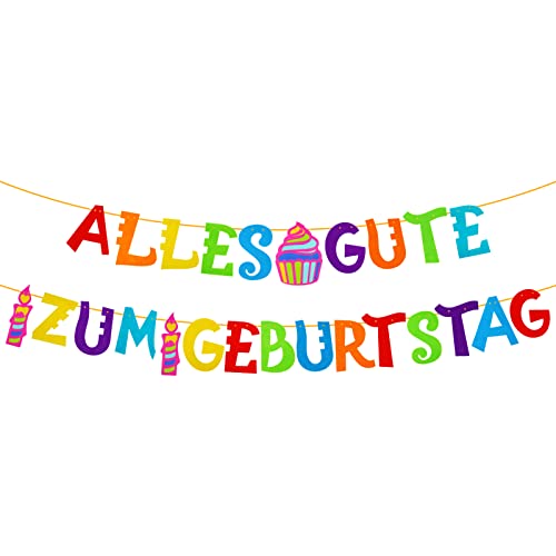 Bohoman Geburtstagsgirlande Alles Gute Zum Geburtstag Girlande Bunt