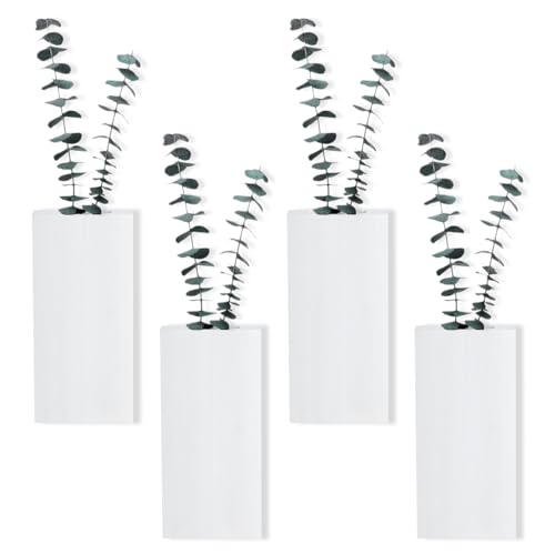 Oairse 4er Set Wand Pflanzgef E Aus Holz