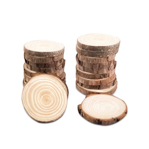 Relota 18stk Kleine Holzscheiben 5 6cm Durchmesser Ohne