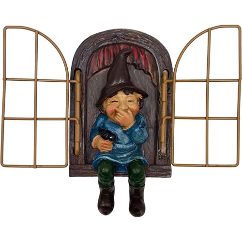 Niwwin Gartenzwerg 3d Harzstatue Baumschmuck Miniaturstatuendekoration Niedliche Figur