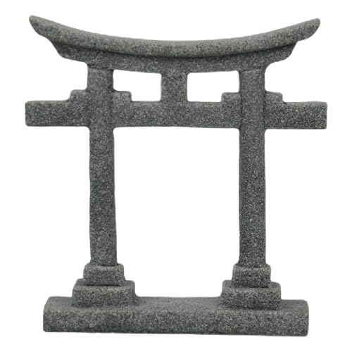 Slxlyh Japanisches Torii Tor Aquarium Dekoration Miniatur Ornament