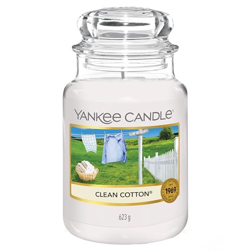 Yankee Candle Duftkerze Im Glas Gro Clean Cotton