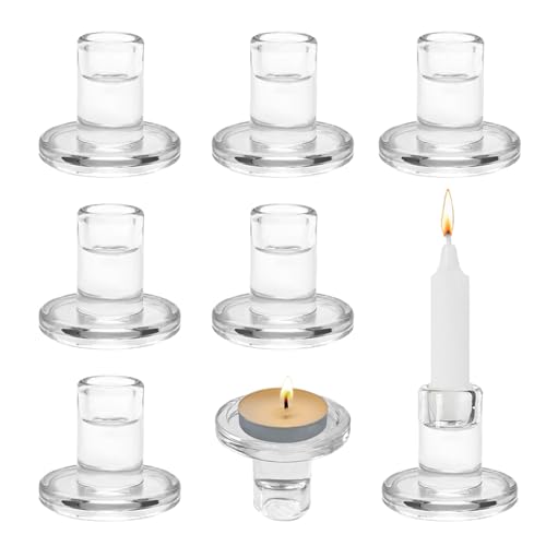 Ganility Glas Kerzenhalter 6 St Ck Glas Stabkerzenhalter
