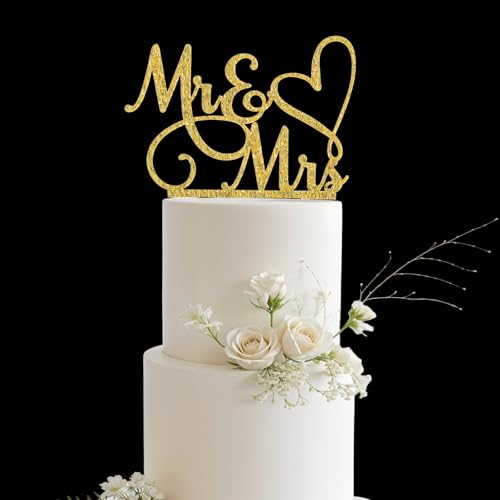 1 St Ck Mr And Mrs Cake Topper