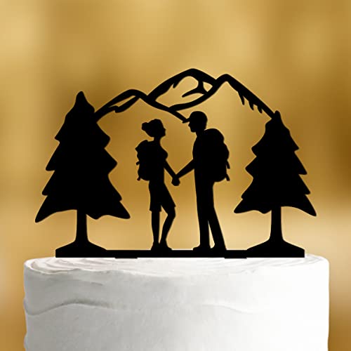Cake Topper Gipfelst Rmer Hochzeitspaar In Den Bergen