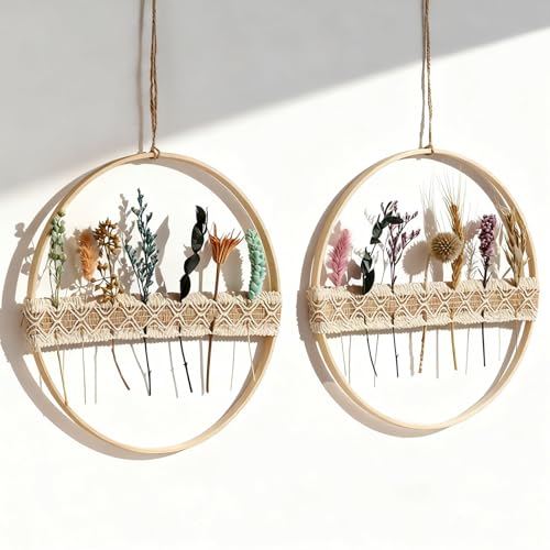 Wpajirzo 2 St Ck Trockenblumenkranz 26cm T Rkranz