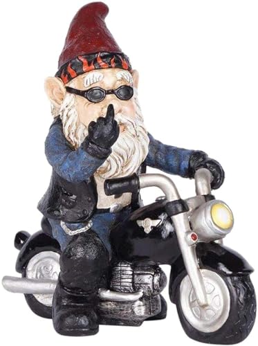 Chjiejie Gartenzwerg Motorrad Zwerge F R Den Garten