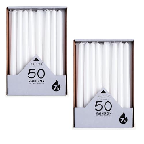 Pajoma Stabkerzen Wei 100 St Ck H He