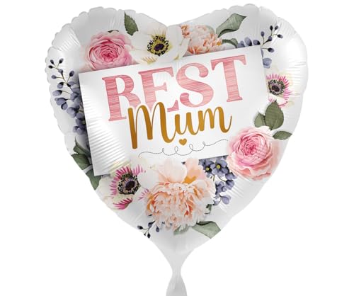 Folienballon Best Mum Beste Mama Ballon Muttertag Deko
