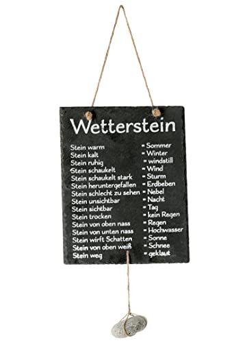 Spetebo Wetterstation Mit Schiefertafel 25 X 20 Cm