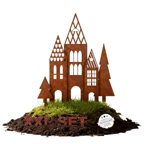 Extravagant Gartenstecker H User Xxl 5er Set Edelrost