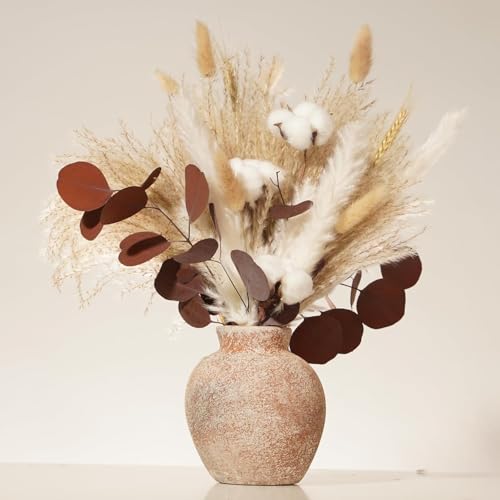 Crafity Pampasgras Deko Trockenblumen 44cm Pampasstrau Mit Kleinem