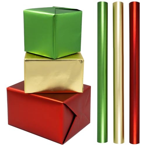 3 Rollen Mattes Geschenkpapier 43 Cm X 3