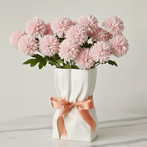 Wei Vase F R Blumen 24cm Blumenvase Modern