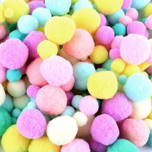 Pompons Zum Basteln 300 St Ck 1 3cm
