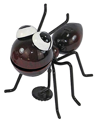 Dekofigur Metall Ameise Mit Magnetfu Gartenfigur Metallfigur Blechfigur