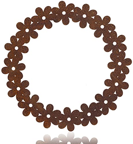 Metall Bl Tenkranz Edelrost Fensterdeko H Ngend Dekokranz