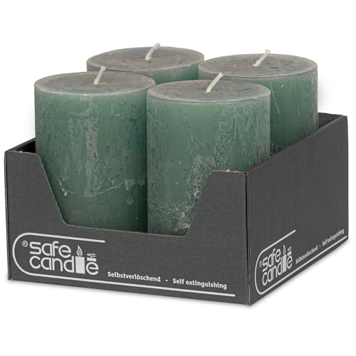 Decolite Stumpenkerzen Rustic 4er Set 110x70 Mm Selbstverl
