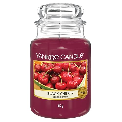 Yankee Candle Duftkerze Im Glas Gro Black Cherry