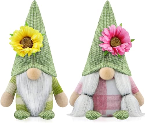 Godeufe 2er Set Fr Hling Wichtel Figuren Blume