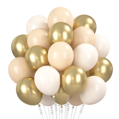 Luftballons Beige Apricot Gold 60 St Ck Beige