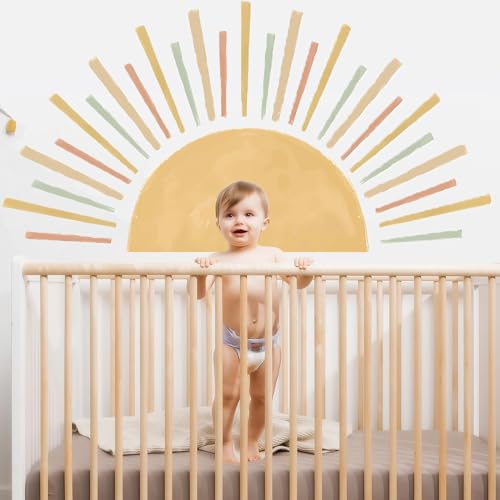 Wandtattoo Kinderzimmer Sonne Wandsticker Boho Wanddeko Kinderzimmer Selbstklebend