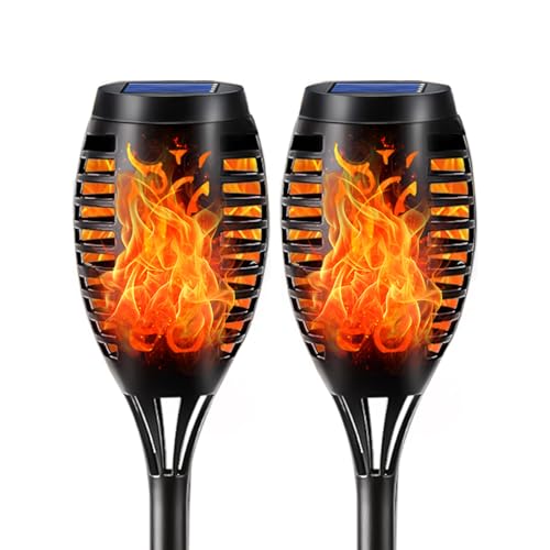 Lqwell Solarleuchten Solar Fackellicht F R Au En