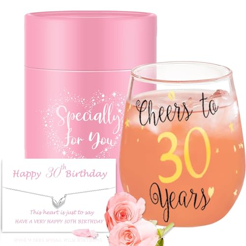 Yalucky Golden Stemless Weingl Ser Cheers Zu 30th