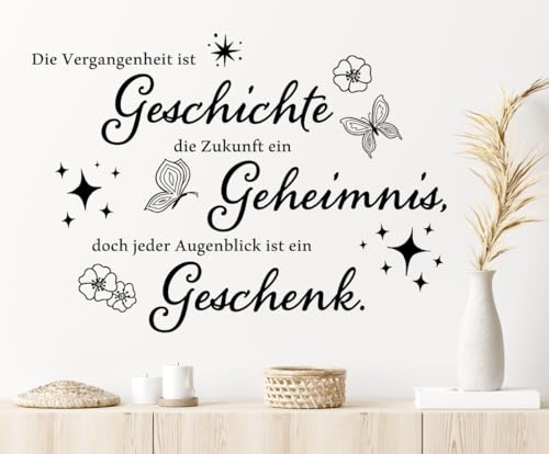 Hpniub Wandtattoo Spr Che Geschenk Wandaufkleber Wohnzimmer Wandsticker