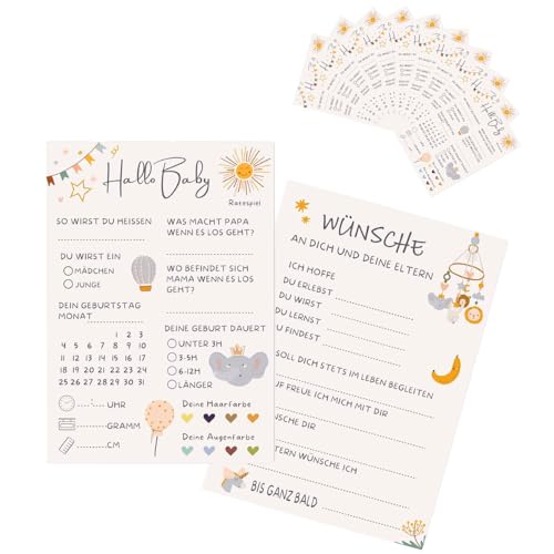 Babyparty Spiele Karten Babyshower Spiele Karten Zum Ausf