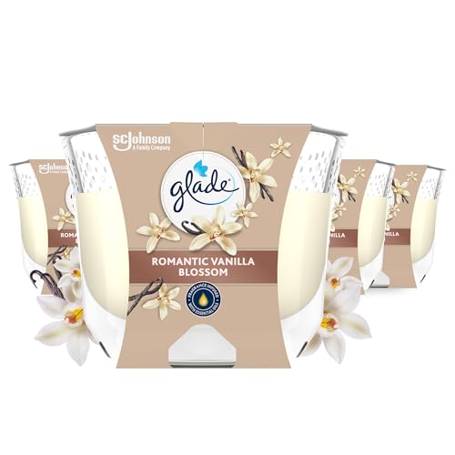 Glade Duft Kerze Im Glas Romantic Vanilla Blossom