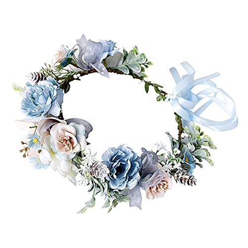 Blumenkrone Hochzeit Blumenkranz Haare Hochzeit Braut Damen M