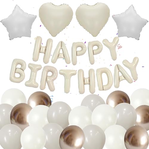 Creme Wei Luftballons Geburtstag Dekoration 37 St Cke