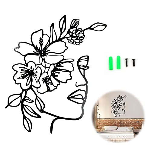 Einzeilig Weiblicher K Rper Metall Wanddeko 30 40cm