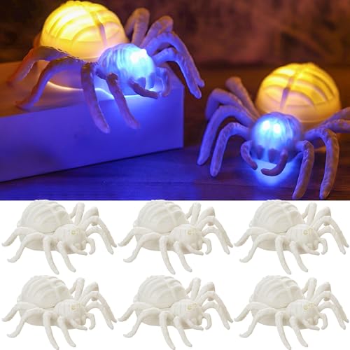 6 St Ck Led Spinnen Halloween Kerzen Licht