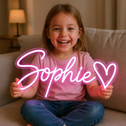 Neon Schild Personalisiert Led Leuchtschild Anpassbar Leuchtreklame F