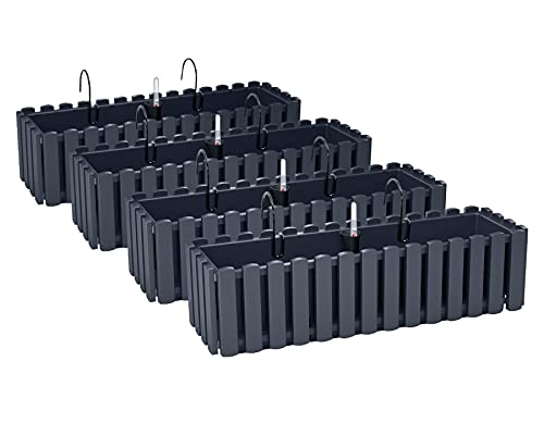 Pafen 4x Blumenkasten Blumentopf Mit Halterungen 58 X