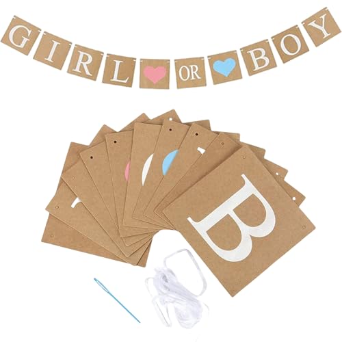 12 St Ck Gender Reveal Party Deko Boy