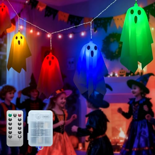 Ciskotu 3m 10 Led Halloween Deko Geister Innen