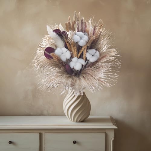 Crafity Pampasgras Deko Trockenblumen 44cm Pampasstrau Mit Kleinem