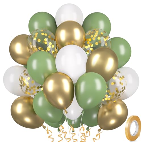 Luftballons Gr N Gold 30 St Ck Salbeigr