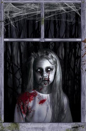 Halloween Deko Outdoor Innen Horror Helloween Accessoires Fensterbilder