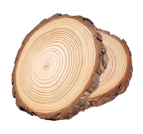Ilauke Holzscheiben 2 St Cke Holz Log Scheiben18