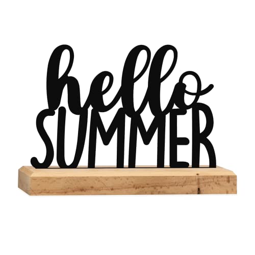 Rerum Consilium Hello Summer Schriftzug Aus Holz Und