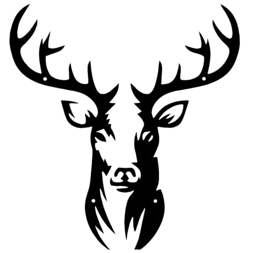 Wanddekoration Aus Metall Gro Hirsch 41 X 45