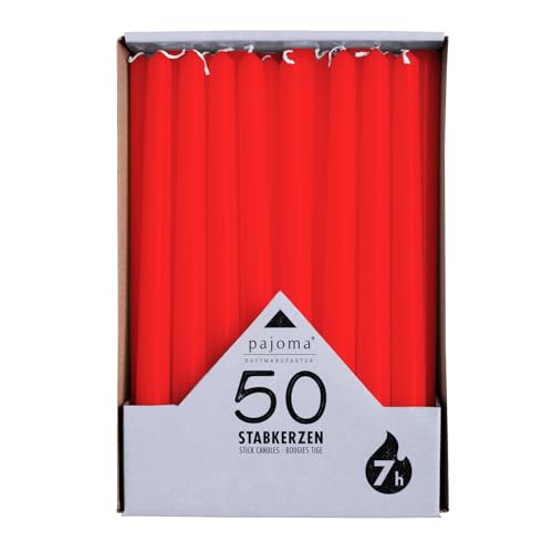 Pajoma Stabkerzen Rot 50 St Ck H He