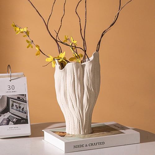 Sukiypo Keramik Vase Beige Moderne Boho Vasen Vasen