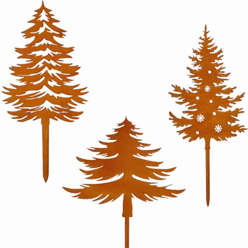 Ljevandria 3 Er Rost Baum Deko Weihnachten Tannenbaum